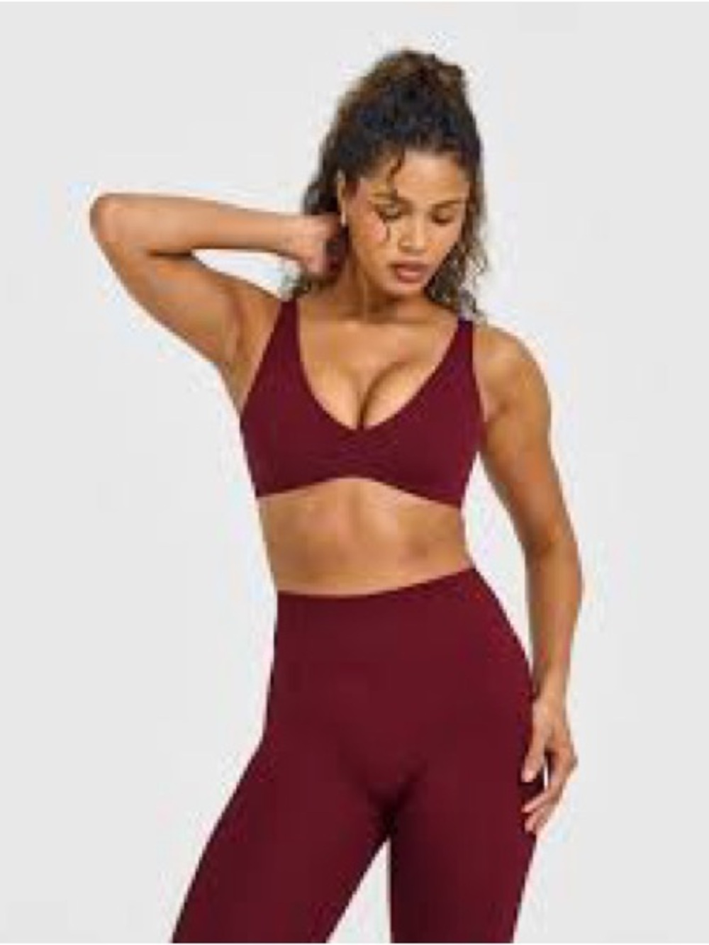 Oner Active Soft Motion Scoop Bra - Rosewood